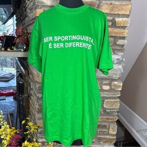 NWT Sporting Portugal Green Graphic Men's T-Shirt L
